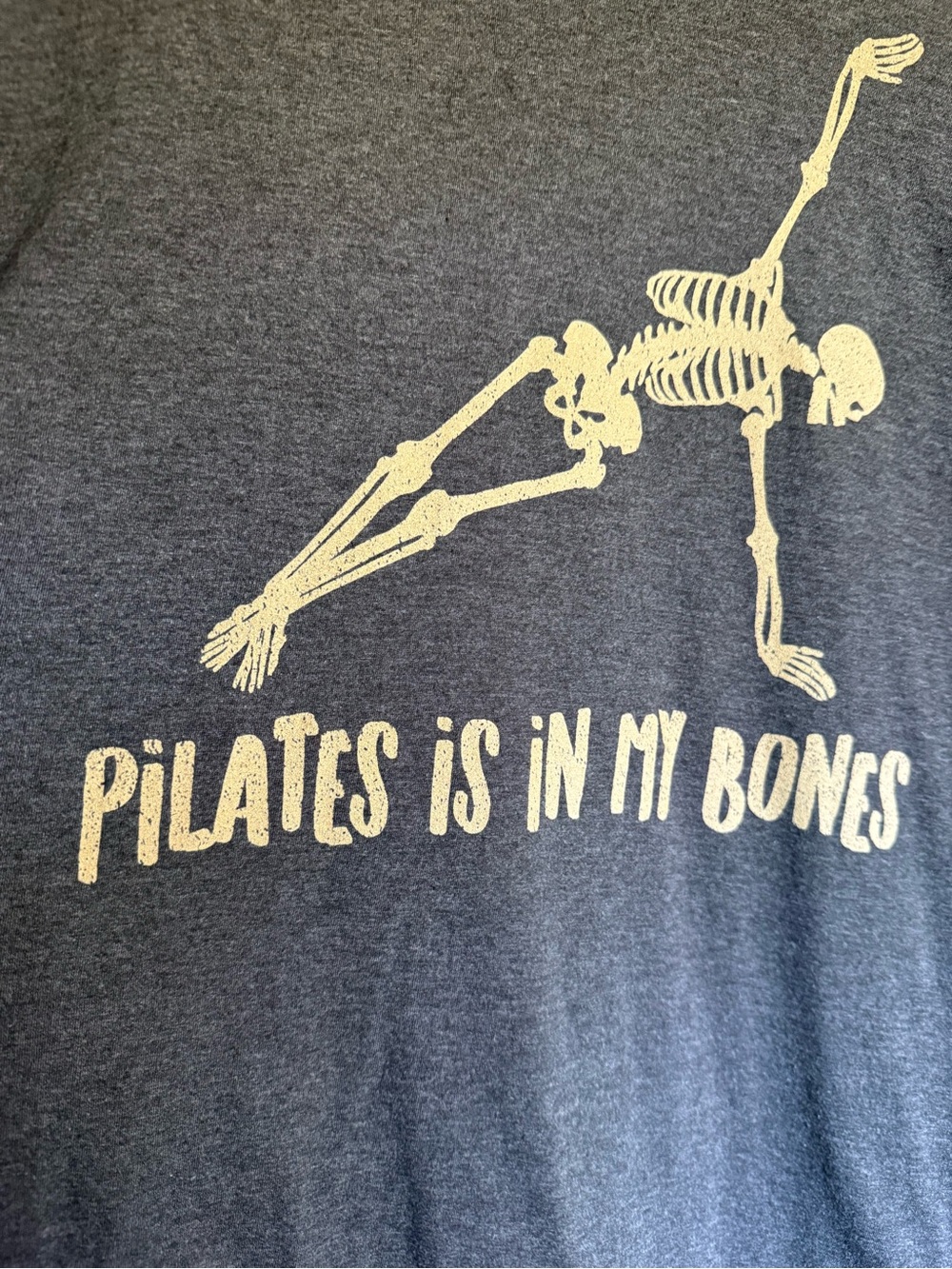Pilates Is In My Bones Graphic T-Shirt - Charcoal Gray - Picture 2 of 4